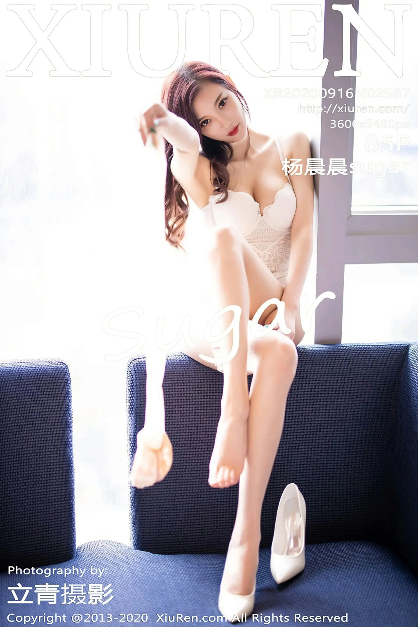 [XiuRen秀人网]No.2567_女神杨晨晨sugar私房白色高叉连体内衣配蕾丝袜完美诱惑写真85P-秀人网 - XiuRen.Pro
